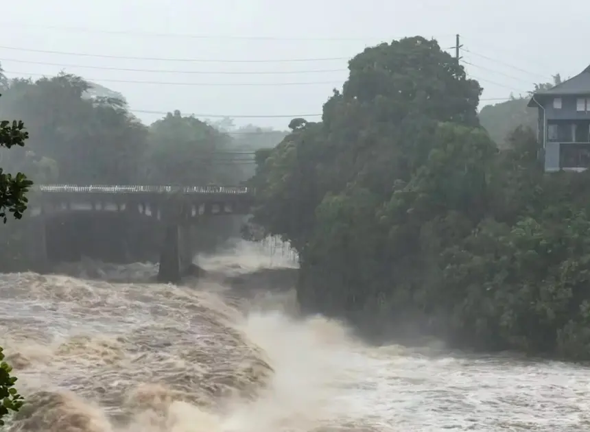 Lala is again a tropical storm, sending drenching rain and winds across the Hawaiian islands