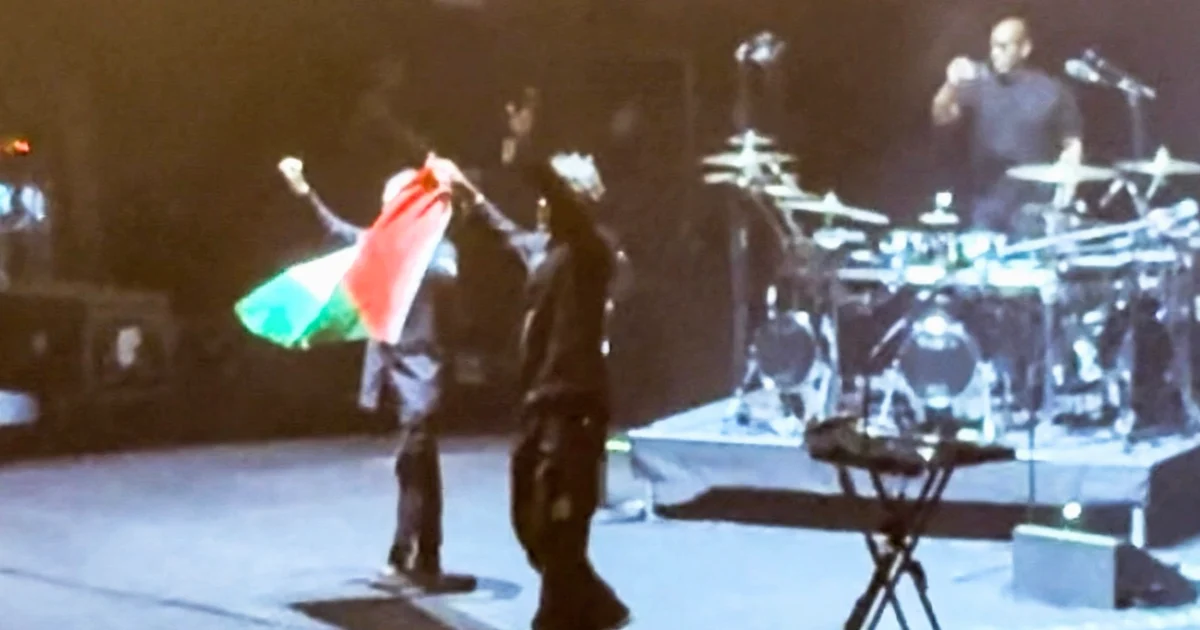 British band Massive Attack says members were detained by Singapore police over Palestinian flag at concert