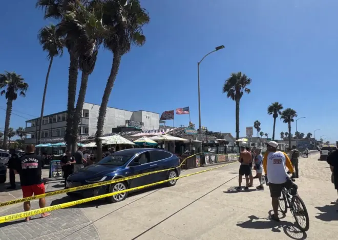 Bystanders chase down man accused of striking woman while speeding in stolen car on San Diego boardwalk