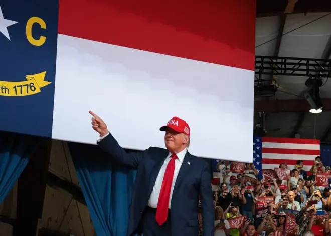 Trump bashes Democrats on crime while campaigning for Michael Whatley in North Carolina