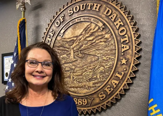 Republican who supervises South Dakota’s elections endorses a Democrat to succeed her