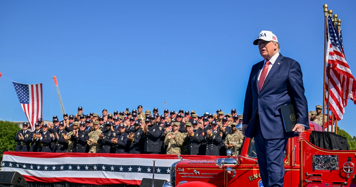 Trump says firefighters near ground zero carried him to safety ‘right after’ 9/11 attacks
