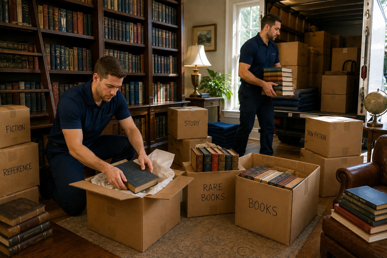 A Home Library on the Move: Keeping Books and Shelves in Excellent Shape