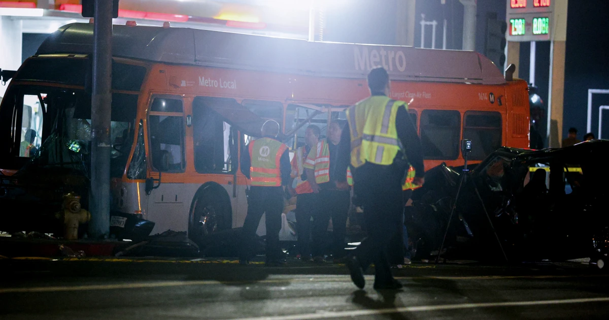 Driver charged with 2nd degree murder in L.A. bus crash that news helicopter was covering