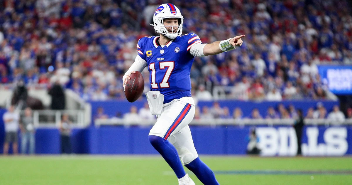 Josh Allen opens the Bills’ new stadium with a 5-TD outing in a 41-31 win over the Lions