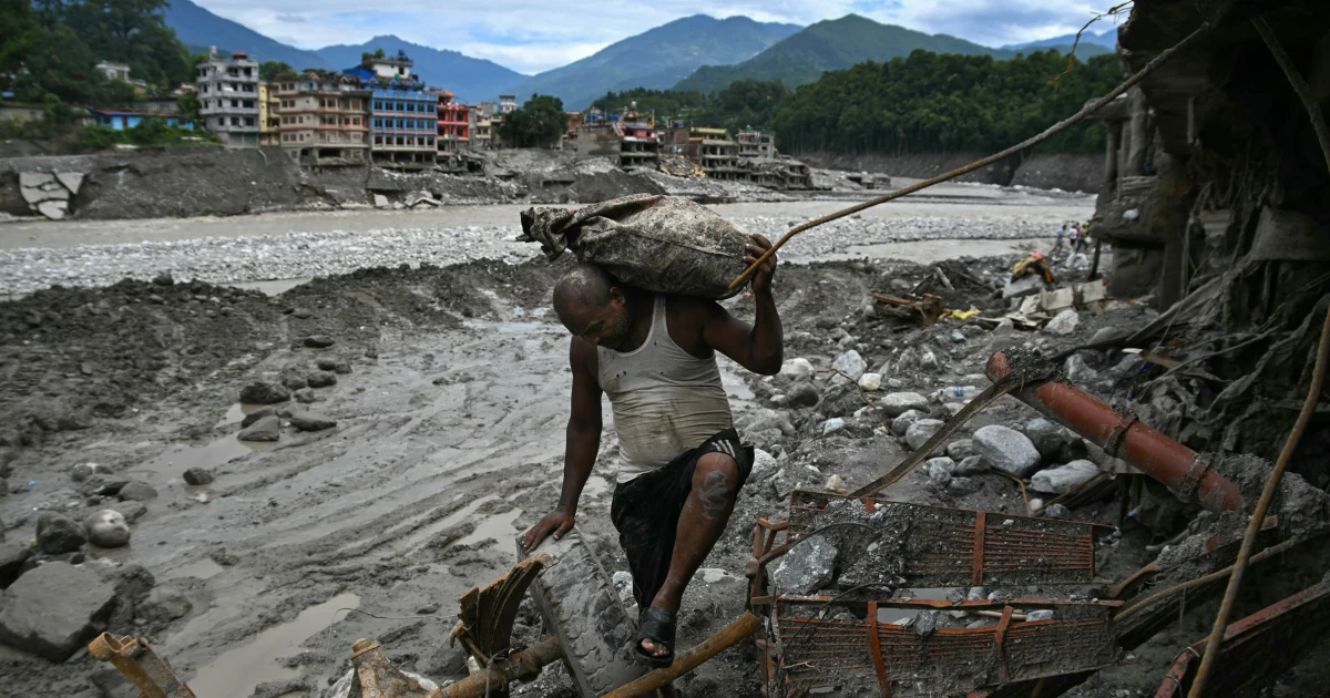 Nepal’s leader, at U.N., says recent floods serve as a ‘warning to the world’ about climate change