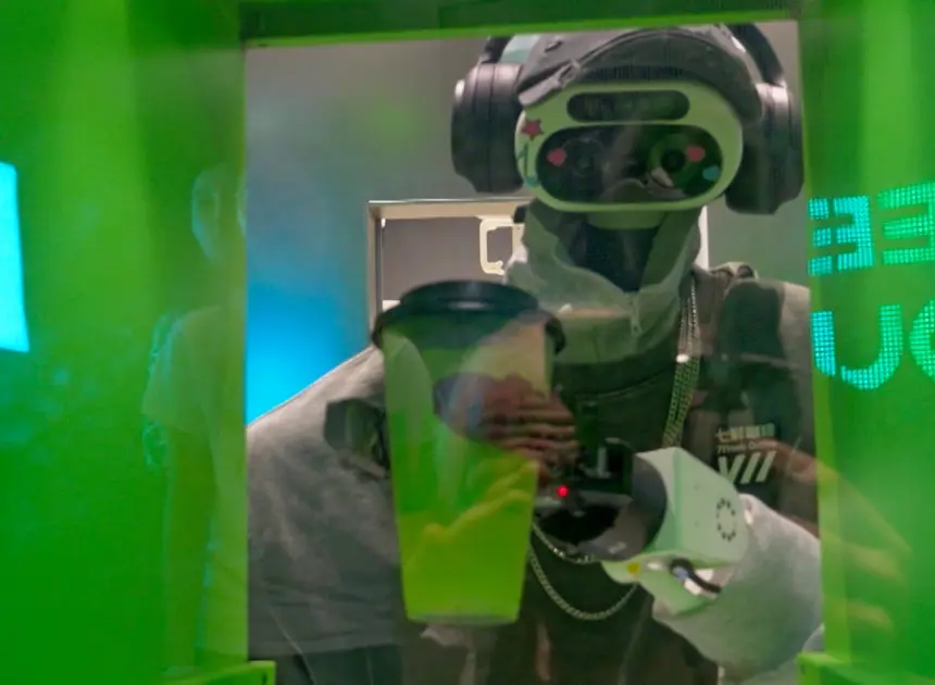 In China, drinks come with AI tokens and coffee is served by robots