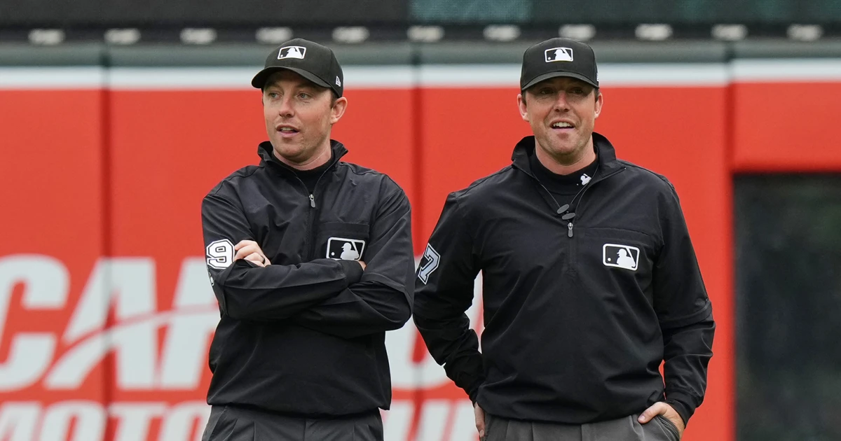 Identical twin brothers team up to umpire their first MLB doubleheader