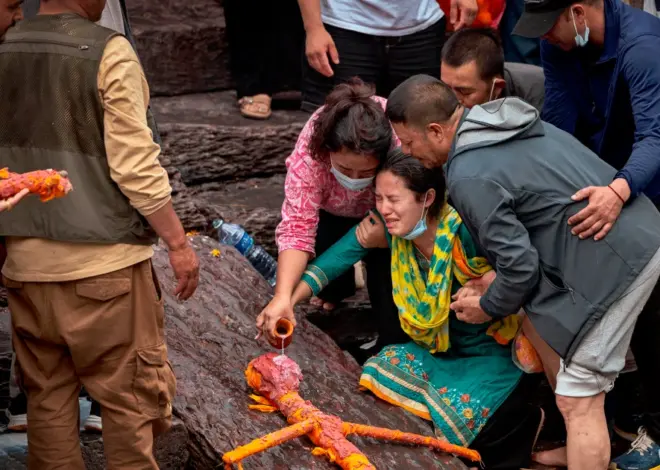 In Nepal, mourners hold symbolic cremation for missing loved ones